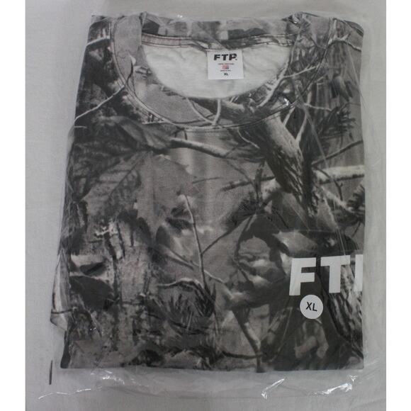 FTP Grey Camo Logo Tee XL NEW realtree camouflage - Picture 1 of 2